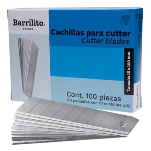 Imagen de Cuchillas Barrilito Repuesto Grande Caja C/10 Tubos