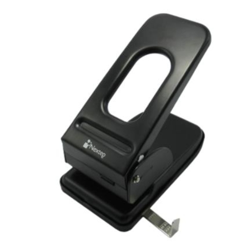 Imagen de Perforadora Nextep Uso Rudo 2 Orificios 8cm Hasta 60 Hojas Color Negro