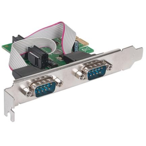 Imagen de Tarjeta Serial Manhattan PCI Express 2 Puertos DB9