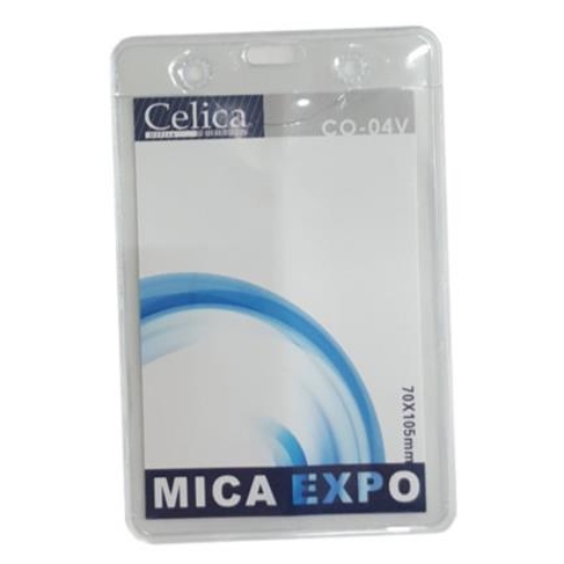 Imagen de MICA P/GAFETE CELICA VERTICAL 70X105MM TRANSP C/10 PIEZAS