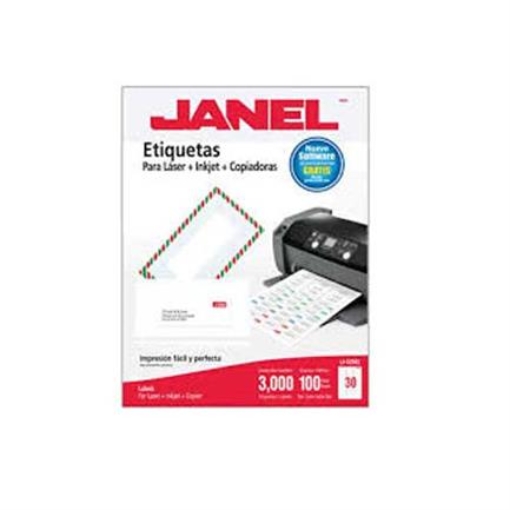 Imagen de ETIQUETA JANEL LASER 25X67 100H C/3000