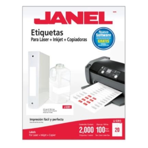 Imagen de Etiqueta Janel 109 Láser 25x102 100 Hojas c/2000