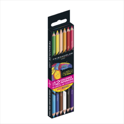 Imagen de Colores Prismacolor Junior Doble Punta C/6 Pzas