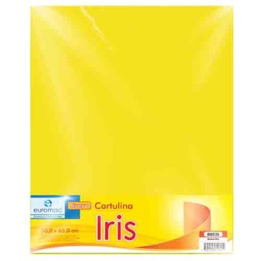 Imagen de CARTULINA EUROMAC IRIS AMARILLO 50X65CM C/10