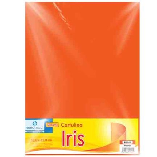 Imagen de CARTULINA EUROMAC IRIS NARANJA 50X65CM C/10