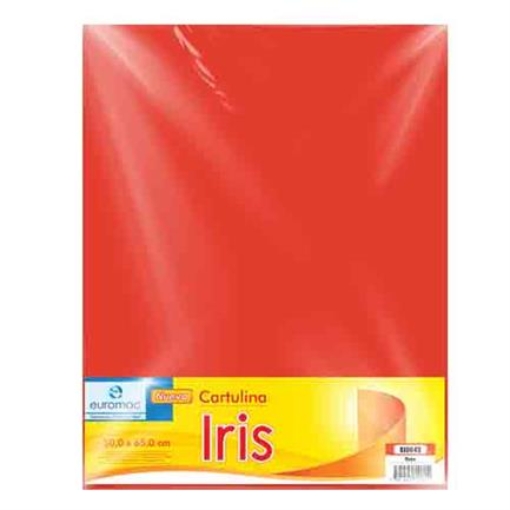 Imagen de CARTULINA EUROMAC IRIS ROJO 50X65CM C/10