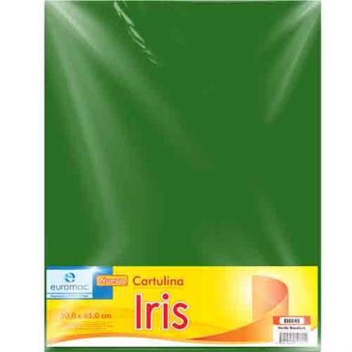 Imagen de CARTULINA EUROMAC IRIS VDE BANDERA 50X65 C/10