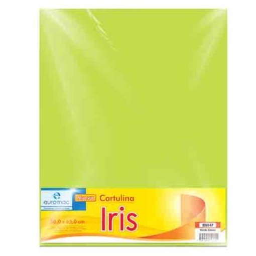 Imagen de CARTULINA EUROMAC IRIS VERDE LIMON 50X65 C/10