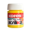 Imagen de PINTURA ACRILICA KORES 20 ML AMARILLO C/12 BOTES