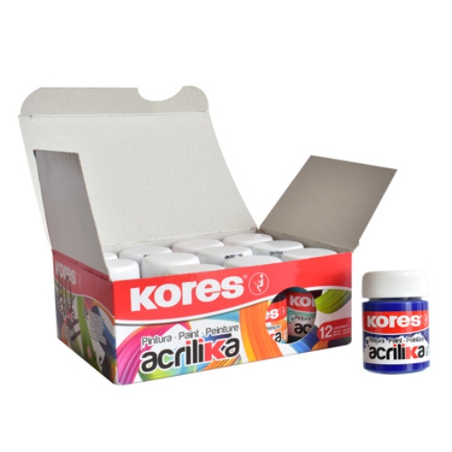 Imagen de PINTURA ACRILICA KORES 20 ML AZUL C/12 BOTES