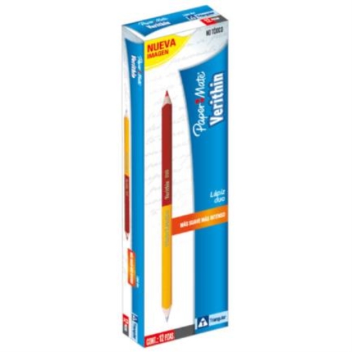 Imagen de LAPIZ BEROL VERITHIN BICOLOR DUO C/12