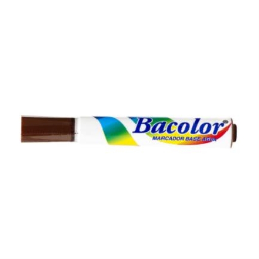 Imagen de MARCADOR BACOLOR PLEGADIZA CAFE PQTE/12