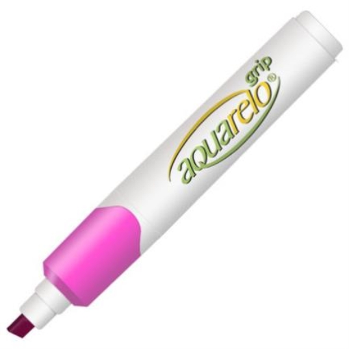 Imagen de MARCADOR AQUARELO GRIP ROSA C/12 PZAS