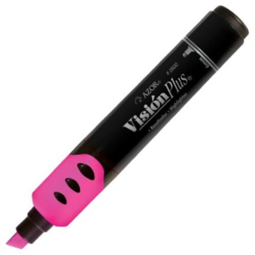 Imagen de MARCADOR VISION PLUS 2600 FLUORESCENTE ROSA C/12