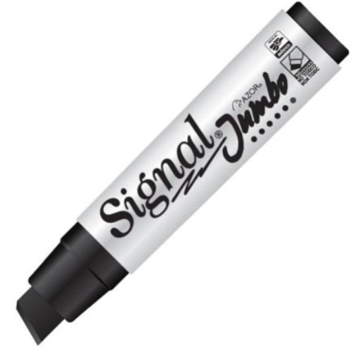 Imagen de MARCADOR PERMANENTE SIGNAL JUMBO NEGRO PQ04