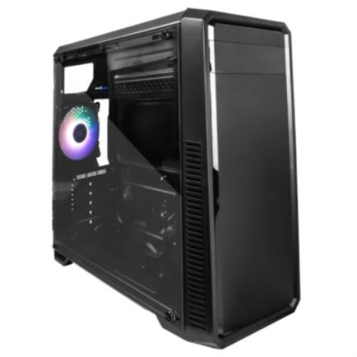 Imagen de Gabinete Vorago Game Factor CSG300 ATX USB 3.0 Ventilador 120mm Cristal Color Negro