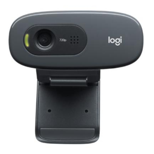 Imagen de Cámara Web Logitech C270 HD 720p Plug-Play Micrófono Integrado Color Negro