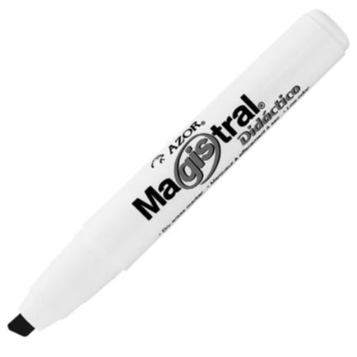 Imagen de MARCADOR AZOR MAGISTRAL DIDACTICO NEGRO C/12