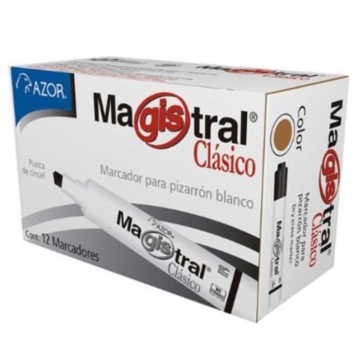 Imagen de MARCADOR MAGISTRAL 83407 CAFE PARA PIZARRON C/12