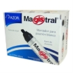 Imagen de MARCADOR MAGISTRAL 830-12NE NEGRO PIZARRON BCO ALUM C/12