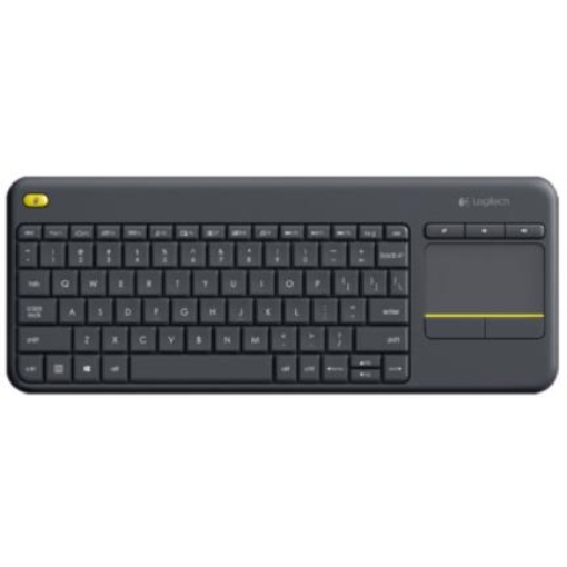 Imagen de Teclado Logitech K400 Plus Inalámbrico C/TouchPad Color Negro