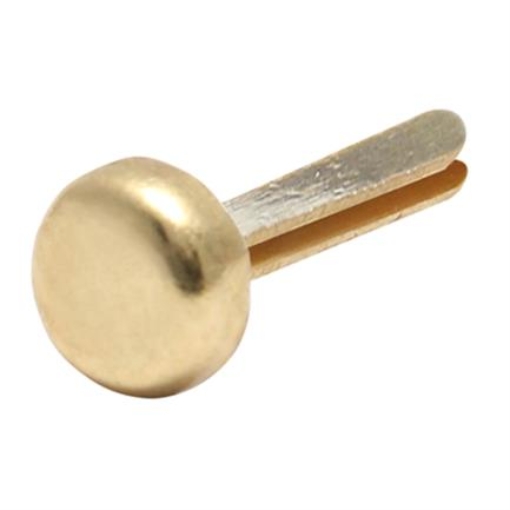 Imagen de Broche Latonado Barrilito Tipo Alemán 15mm C/100 Pzas