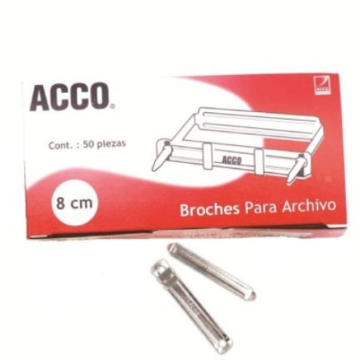 Imagen de Broche Acco No.8 cm P1580 C/50 Pzas