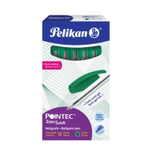 Imagen de BOLIGRAFO PELIKAN POINTEC VERDE 0.7 MM C/12