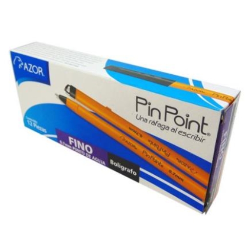 Imagen de BOLIGRAFO PIN POINT P. FINO 0.7MM NEGRO CAJA C/12