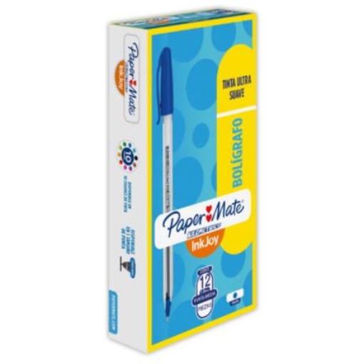 Imagen de BOLIGRAFO PAPERMATE KILOMETRICO AZUL 1.0MM C/12