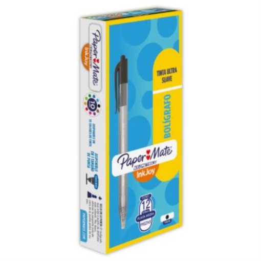 Imagen de BOLIGRAFO KILOMETRICO RETRACTIL NEGRO 1.0 C/12