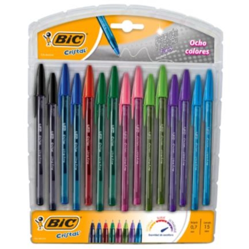 Imagen de BOLIGRAFO BIC PRESICION Y SUAVIDAD SURTIDOS C/15 0.7MM