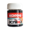 Imagen de PINTURA ACRILICA KORES 20 ML NEGRO C/12 BOTES