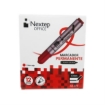 Imagen de Marcador Permanente Nextep Punta Gruesa Cincel 4mm Rojo c/12 Pzas