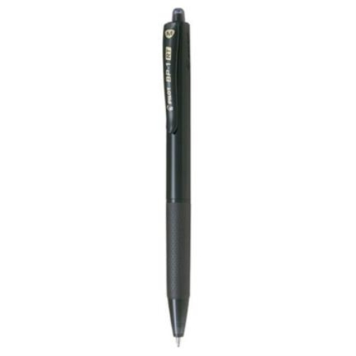 Imagen de BOLIGRAFO PILOT BP 1 RT MEDIANO NEGRO CAJA C/12