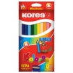 Imagen de COLORES TRIANGULARES KORES JUMBO 5MM ESTUCHE C/12