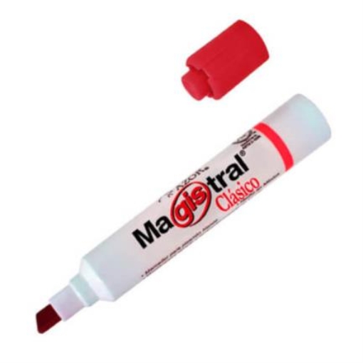 Imagen de MARCADOR PERMANENTE IMPACTO ROJO C/12