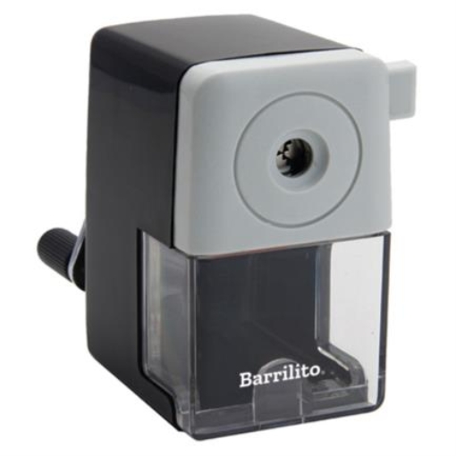 Imagen de Sacapuntas Semiautomático Barrilito 856 Manual Color Negro