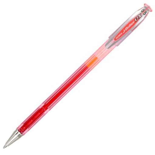 Imagen de BOLIGRAFO ZEBRA GEL J-ROLLER RX FINO .5MM ROJO C/12