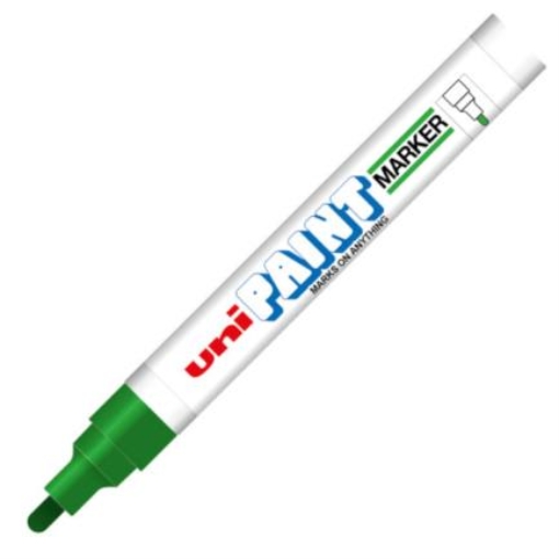 Imagen de Marcador Azor PX-20 Uniball Paint Color Verde c/12 Pzas