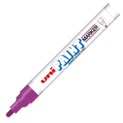 Imagen de Marcador Azor PX-20 Uniball Paint Color Violeta c/12 Pzas