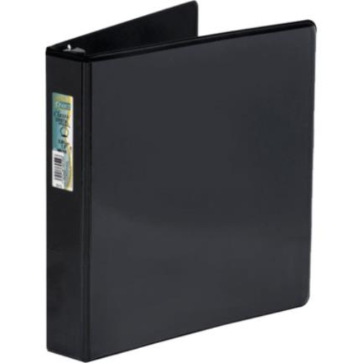 Imagen de CARPETA KINERA VINIL ARO "O" 1 1/2" NEGRA C/18