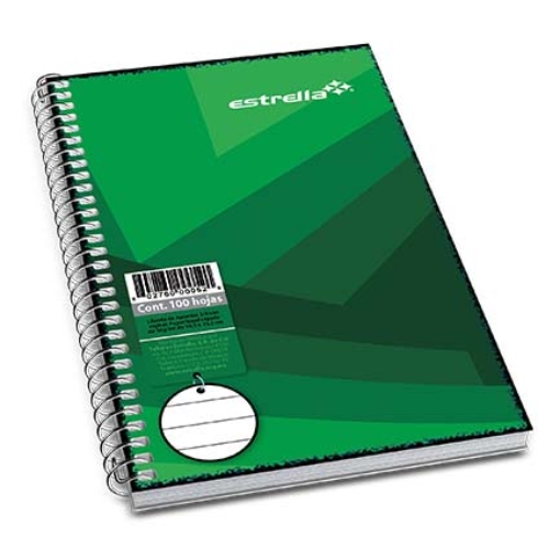 Imagen de LIBRETA ESTRELLA 1/8 ESPIRAL RAYA 50 HJS