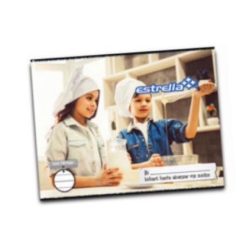 Imagen de CUADERNO ESTRELLA ENGRAPADO ITALIANA DOBLE RAYA 50 HJS