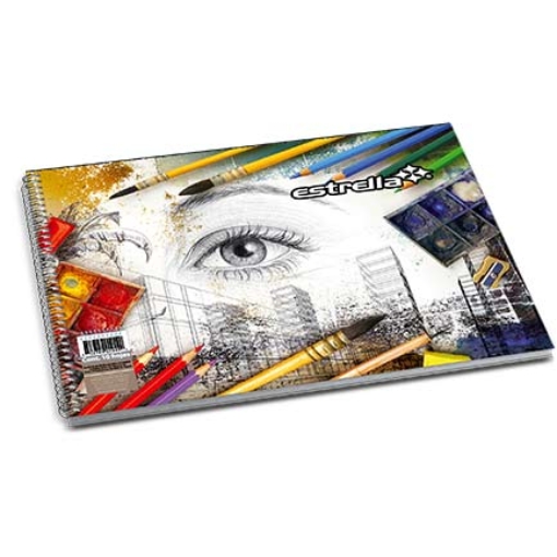 Imagen de CUADERNO ESTRELLA DIBUJO CHINA ESTRELLA C/10 HJS