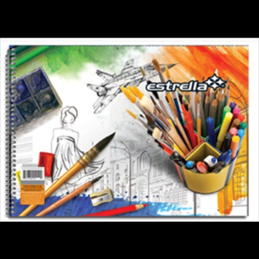 Imagen de CUADERNO ESTRELLA DIBUJO CHINA ESTRELLA C/20 HJS