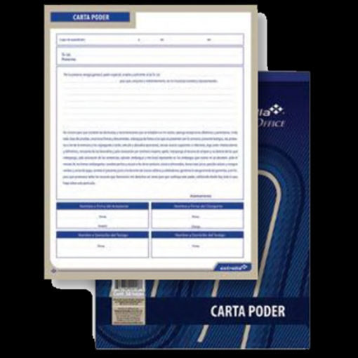 Imagen de BLOCK ESTRELLA CARTA PODER 50 HJS