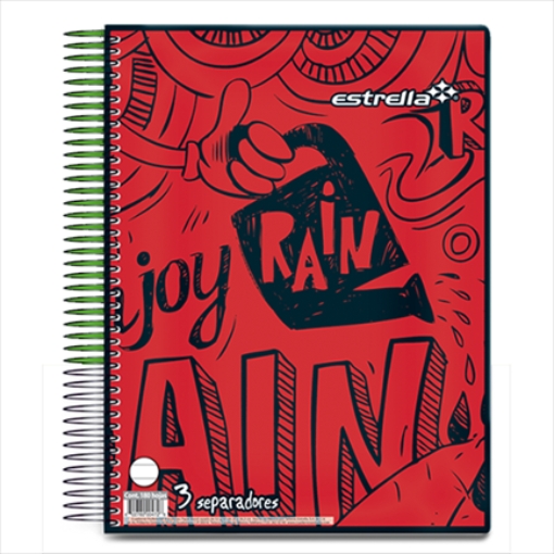 Imagen de CUADERNO ESTRELLA PROFESIONAL 3 MATERIAS RAYA 180 HOJAS