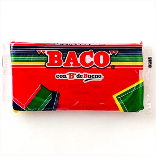 Imagen de PLASTILINA BACO MARQUETA 180GR ROJO No.54