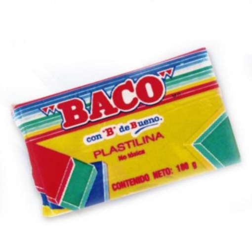 Imagen de PLASTILINA BACO MARQUETA 180GRS COLOR AMARILLO PASTEL
